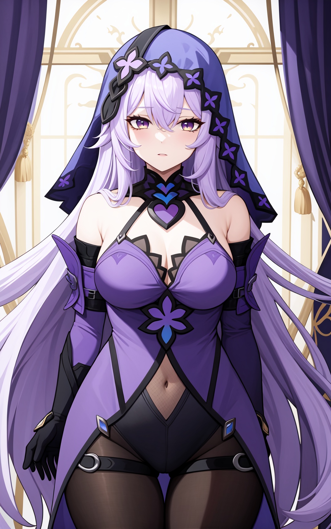 heitiane,  long hair,  gloves on Tensor.Art
