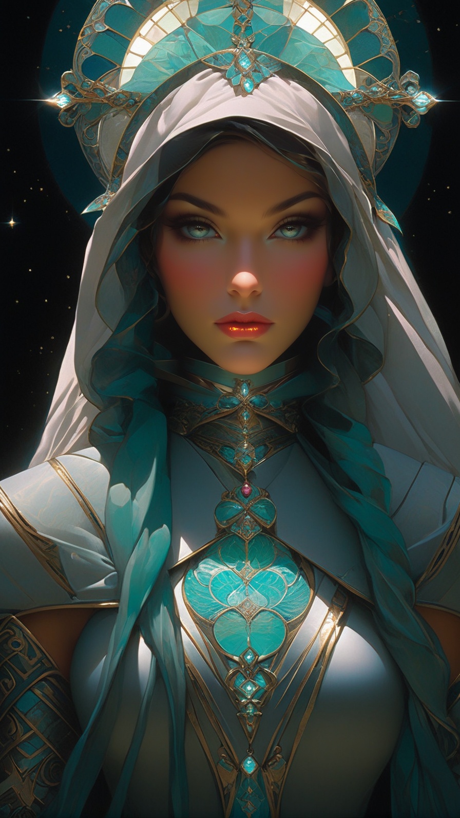 (Full figure) portrait of gorgeous singularity goddess,  detailed exquisite face,  detailed soft shiny skin on Tensor.Art