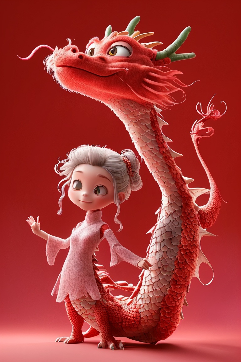 1girl cute,  dragon-themed,  dragon scale on Tensor.Art