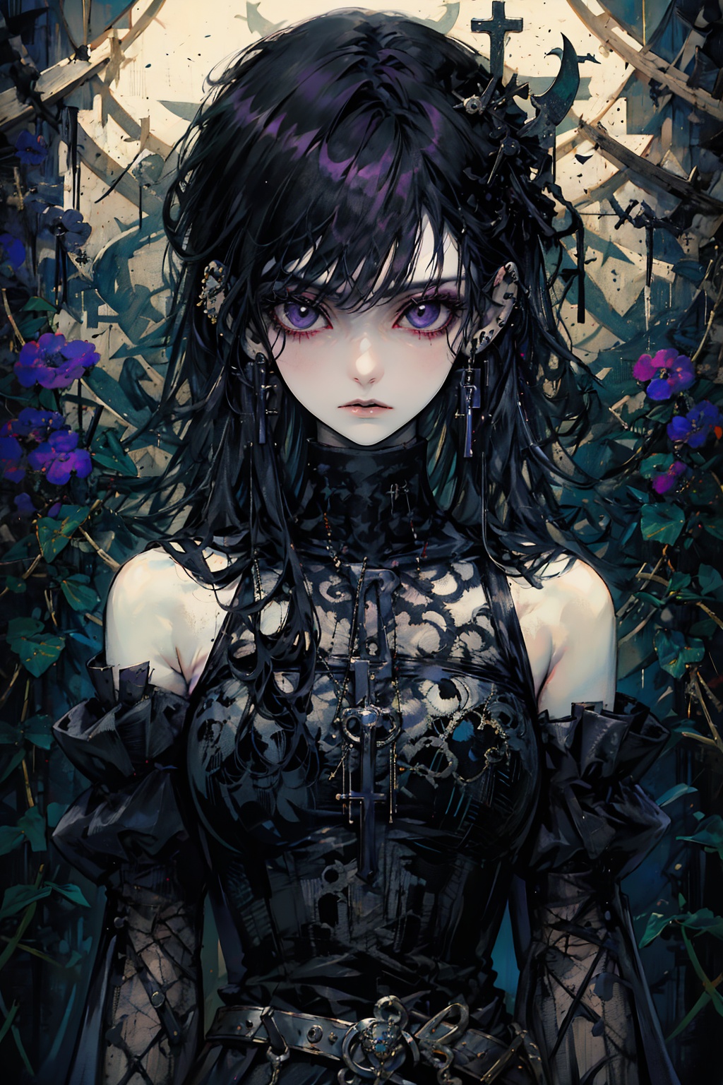 1girl,  solo,  long hair on Tensor.Art