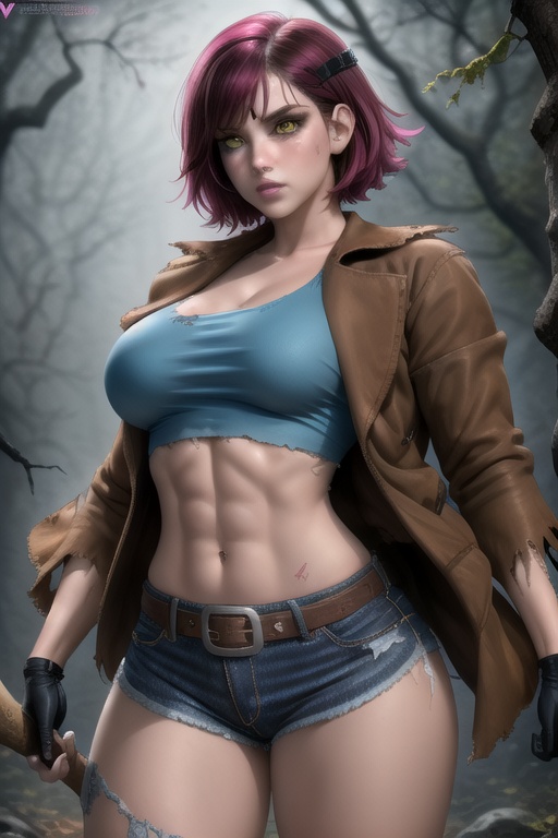 Jessica Voorhees is a beautiful and dangerous 25-year-old woman. She has short fuchsia hair,  yellow eyes,  beautiful face...