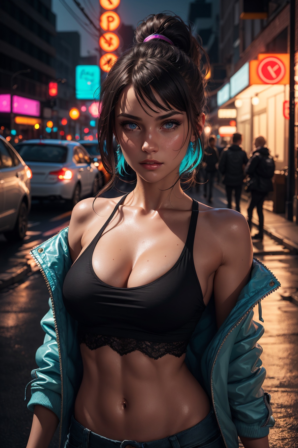 A woman,  cute girl,  cute face on Tensor.Art