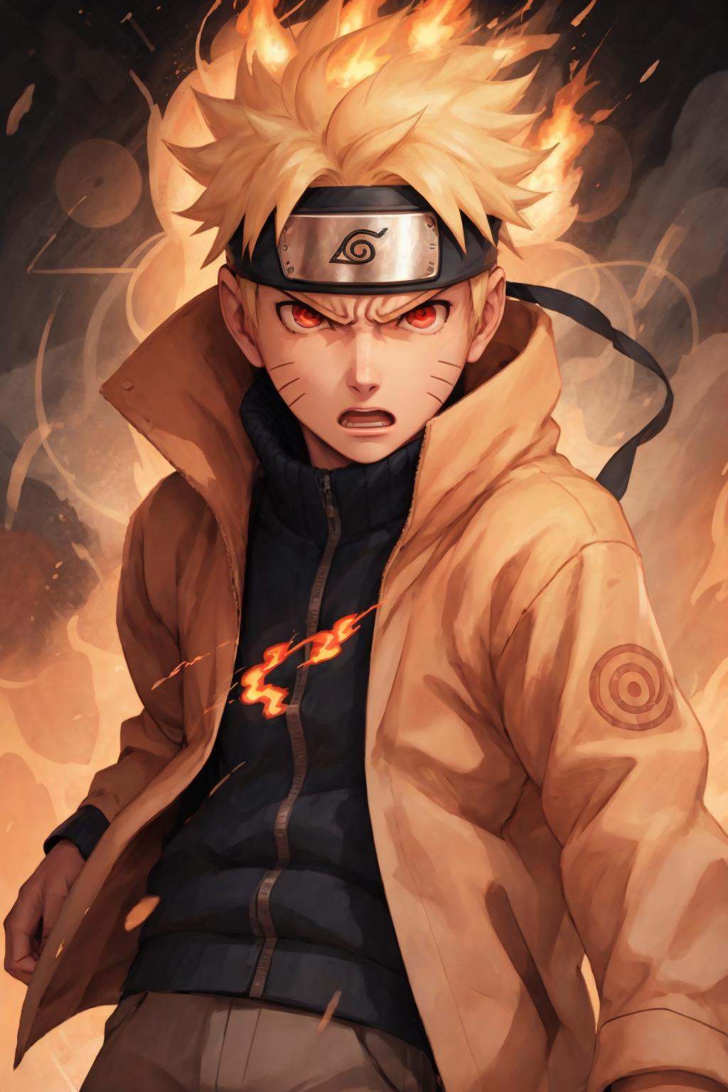 Naruto,  1boy,  lightning by Mr.A on Tensor.Art