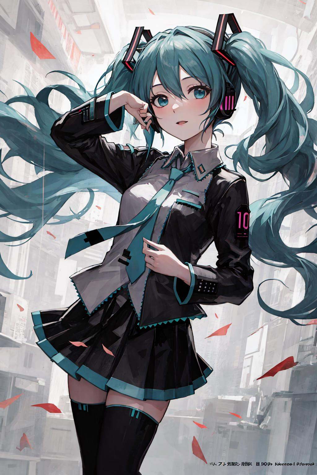 masterpiece, best quality, hatsune miku, 8k
