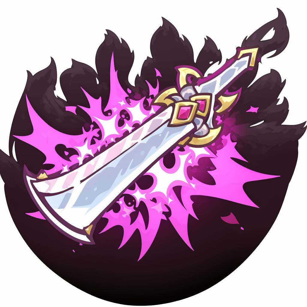 weapon, sword, long sword, soul gem, simple background, white background, avatar icon, 