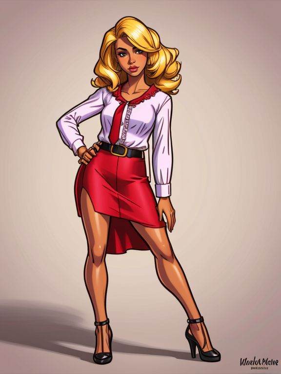 XenTAI-pos,  Maria_Valez,  midi skirt on Tensor.Art