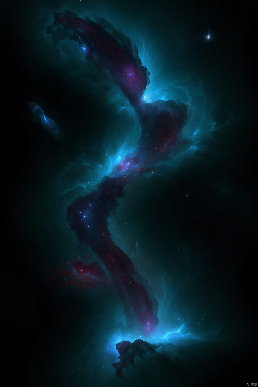  (((masterpiece,best quality))),((good structure,Good composition,good atomy)), ((clear, original,beautiful)), outdoors,Universe, Mystery, Fantasy, Interstellar, Planet, Nebula, dark, universe sky theme