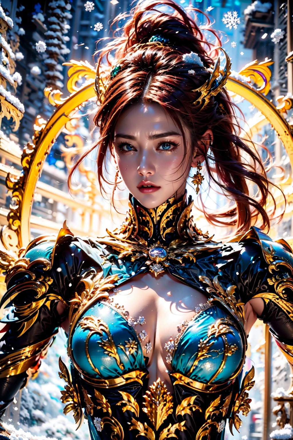 (((goddess))),  (((thunder tatoo))),  (((magic circle))) on Tensor.Art