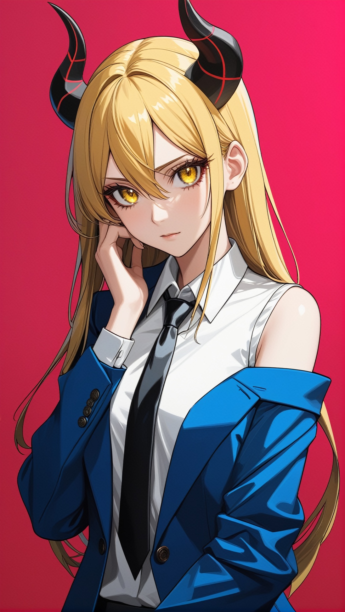 Hyper-detailed anime of power \(chainsaw man\),  1girl,  solo on Tensor.Art