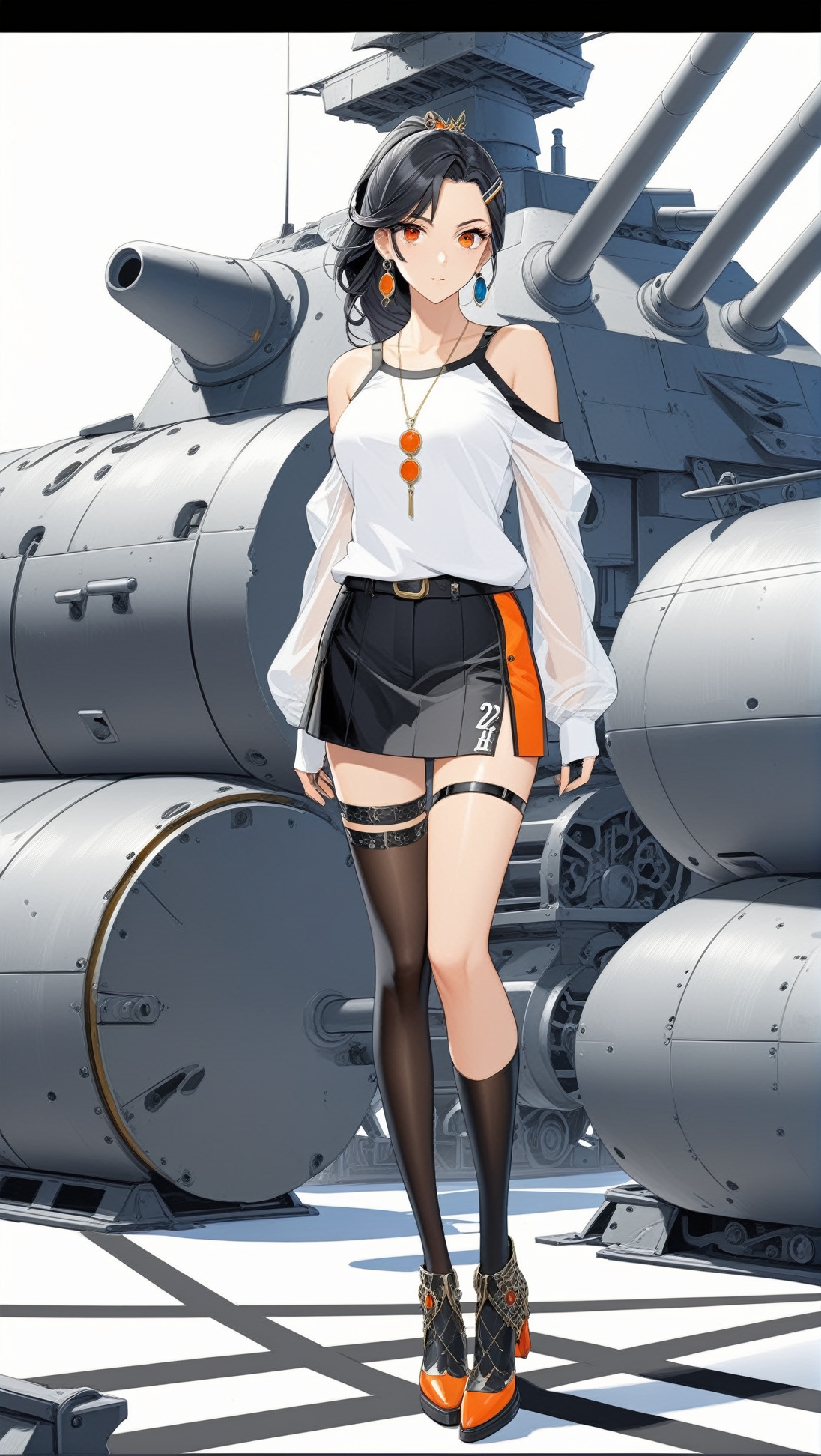 Hyper-Detailed Anime of Cassin \(Azur lane\),  1girl,  solo on Tensor.Art