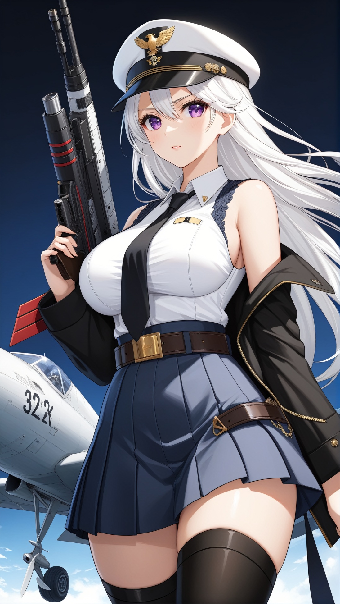 Hyper-Detailed Anime of Enterprise in Azur Lane,  20yo,  1girl on Tensor.Art