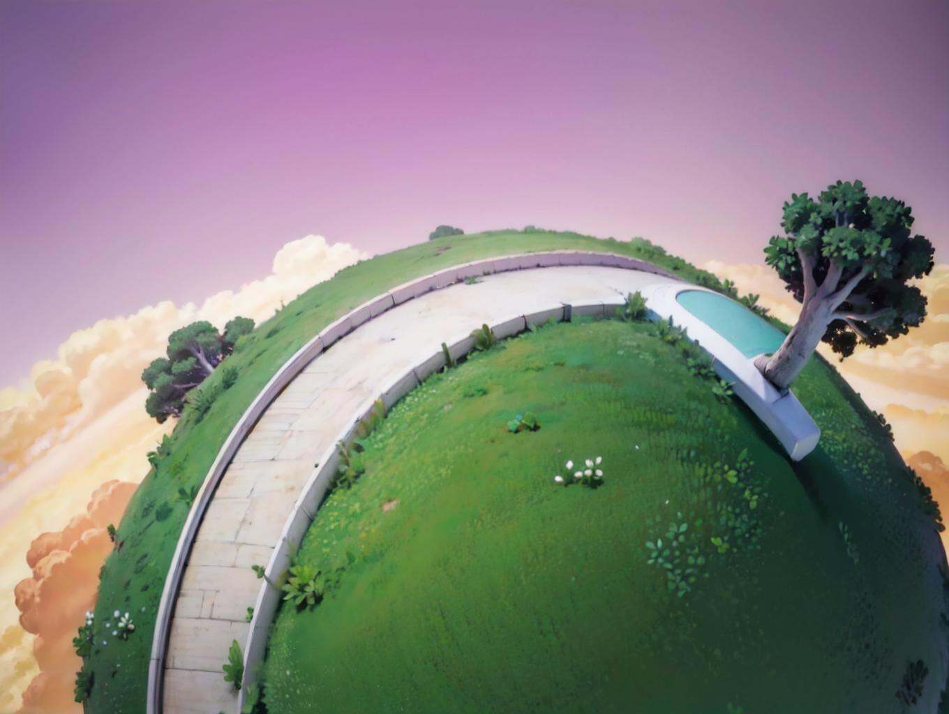 kai planet,  no humans,  road by IndolentCat on Tensor.Art