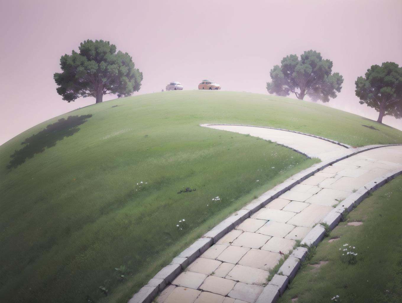 kai planet,  no humans,  road by IndolentCat on Tensor.Art