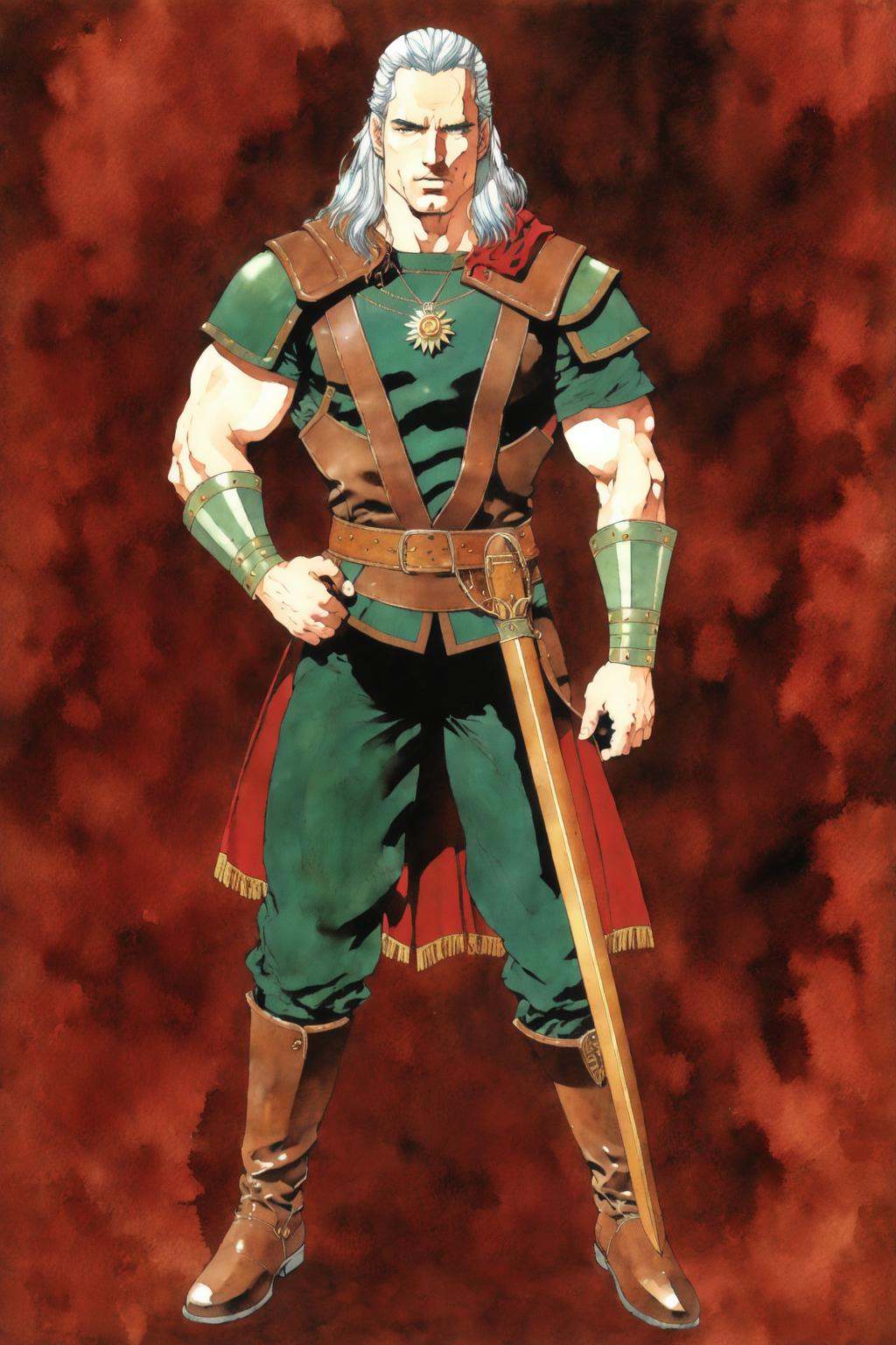 akihiro yamada,  (Henry Cavill as The Witcher),  (best quality on Tensor.Art
