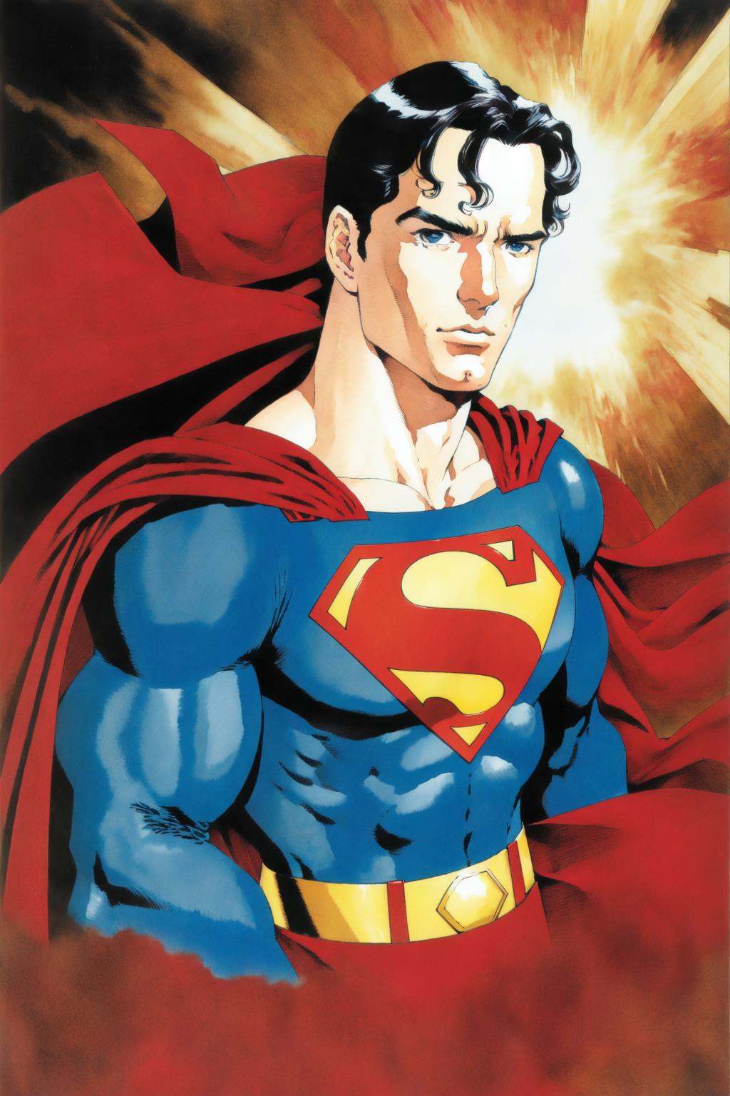 akihiro yamada,  (Henry Cavill as Superman),  upper body on Tensor.Art