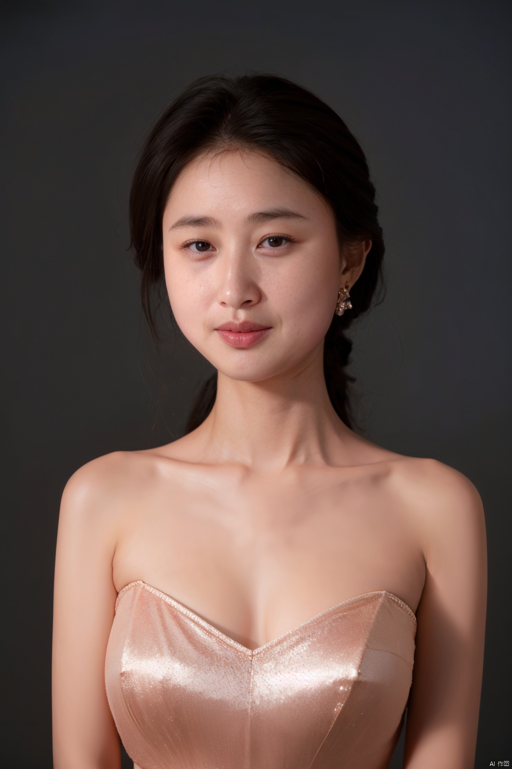 1girl,  cleavage,  hug breasts on Tensor.Art