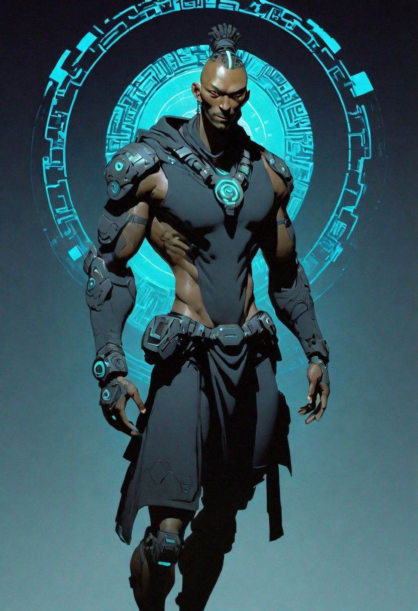 Stylized,  shadowrun_character,  masculine on Tensor.Art