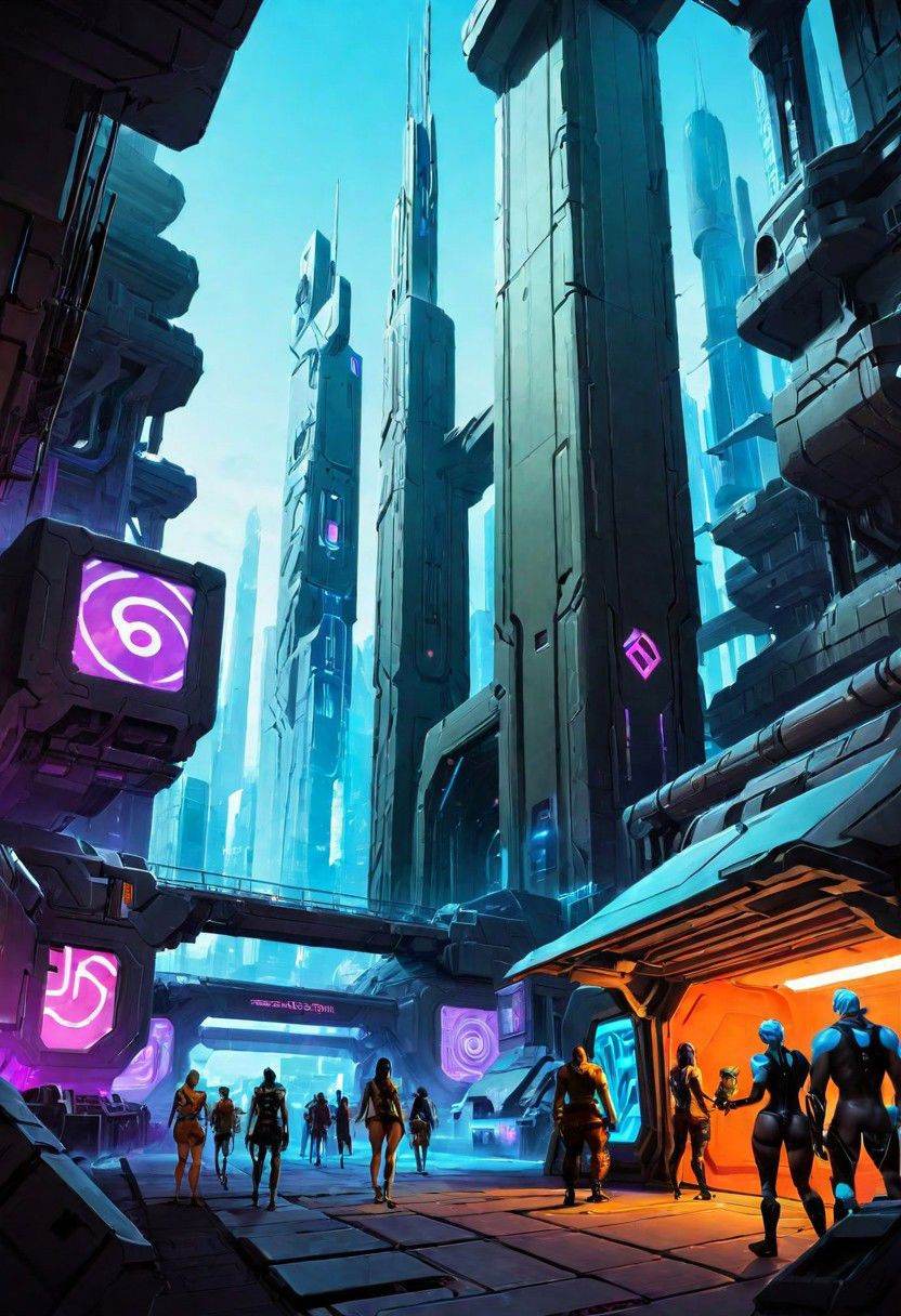 shadowrun_party,  cyberpunk,  high-tech lowlife on Tensor.Art