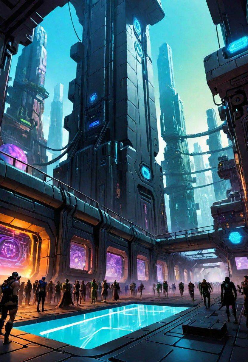 shadowrun_party,  cyberpunk,  high-tech lowlife on Tensor.Art