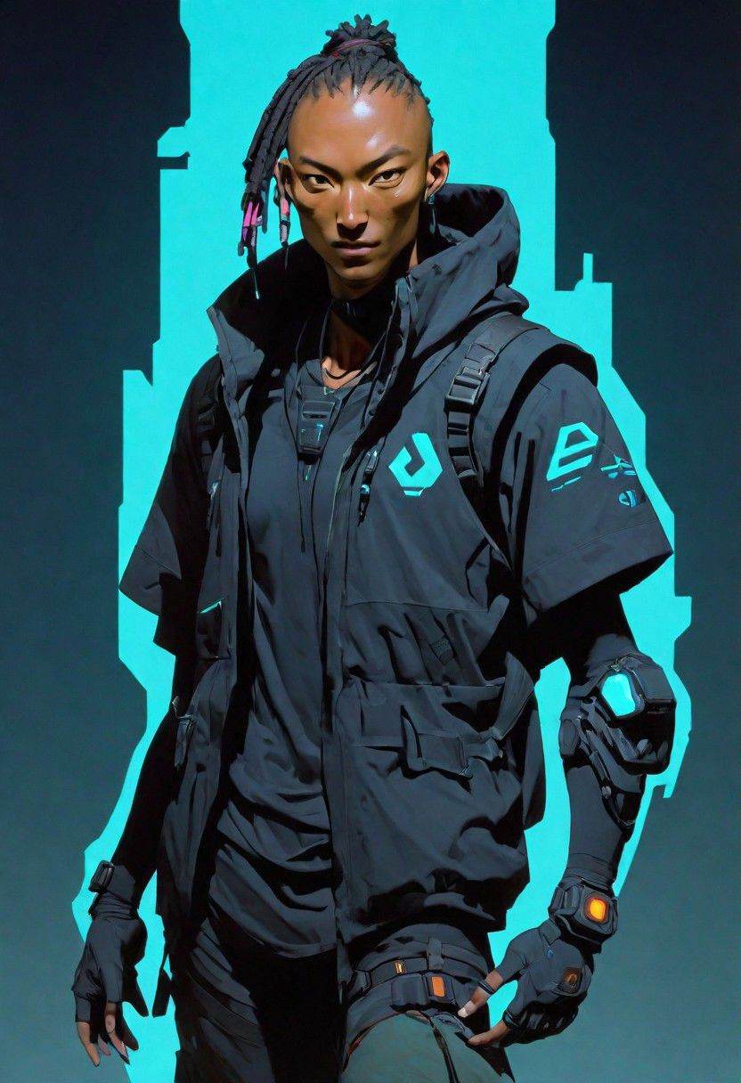 Stylized,  shadowrun_character,  masculine on Tensor.Art