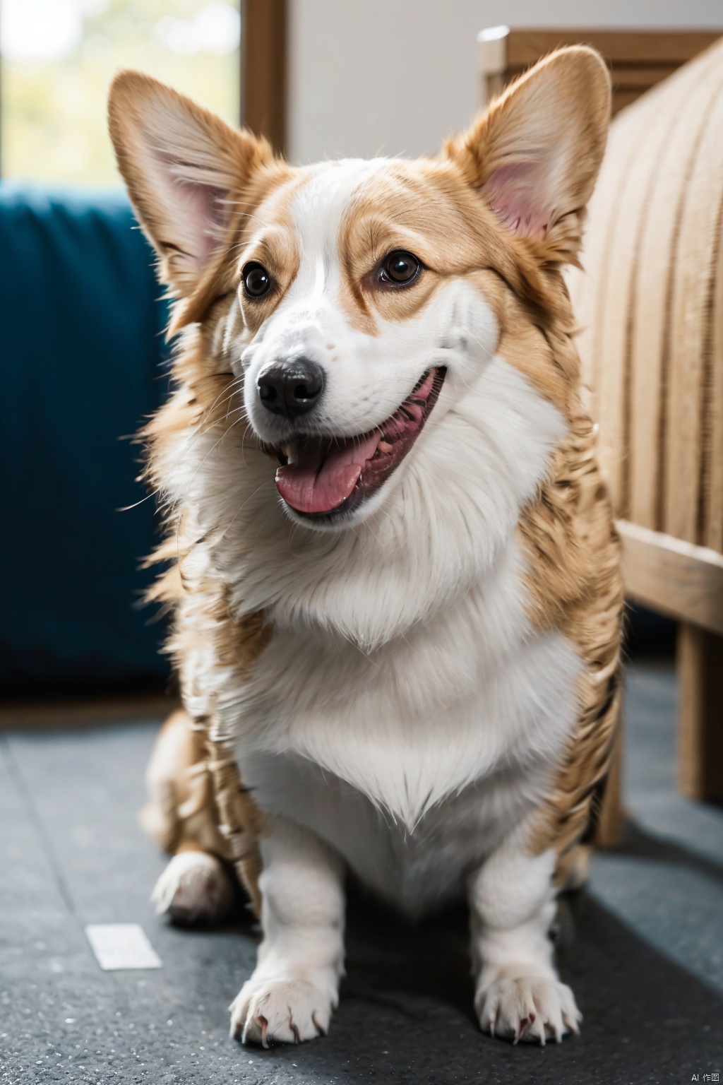  absurdres,absurdres,realistic,(full_shot:1.8), solo, , Dog_Corgi