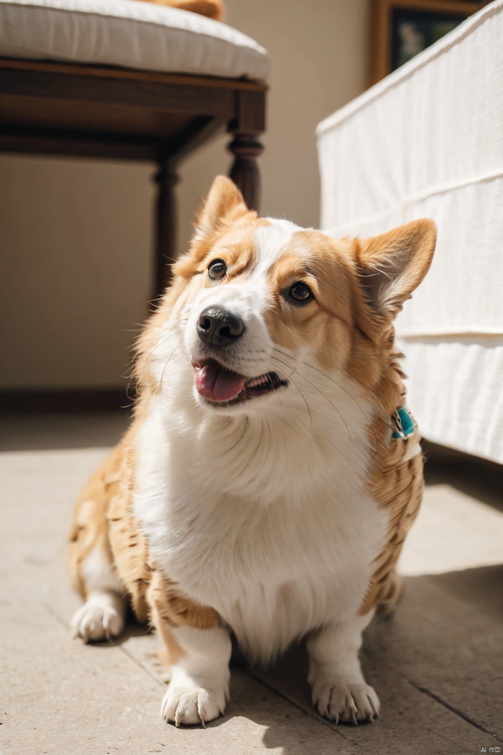  absurdres,absurdres,realistic,(full_shot:1.8), solo, , Dog_Corgi