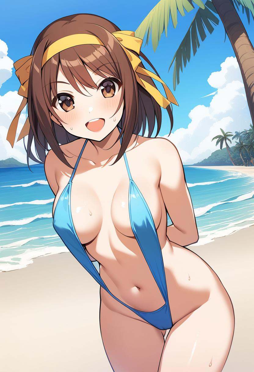 1girl,  suzumiya haruhi,  :d on Tensor.Art