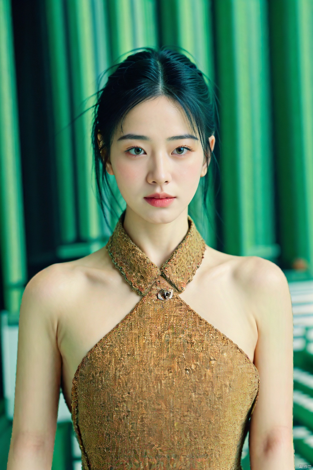 (masterpiece,best quality:1.5), ultra realistic,1girl, long hair, straight hair, portrait, mysterious forest, firefly, bokeh, mysterious, night, sky, cloud, cheongsam