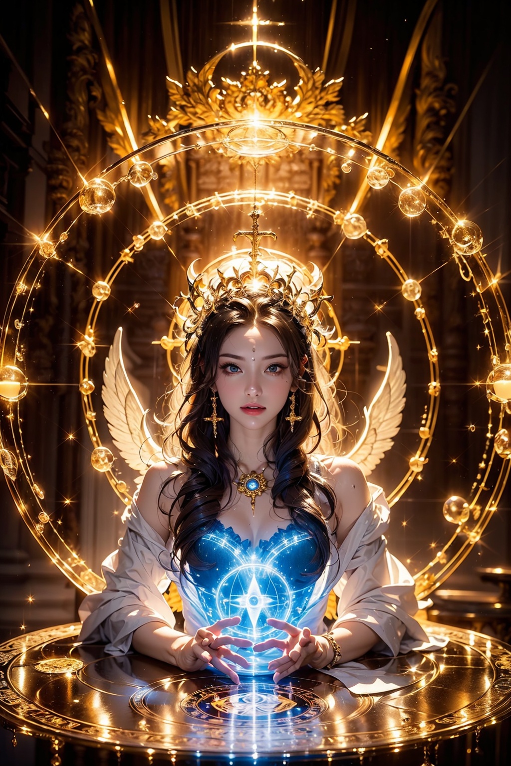 goddess,  holy light ,  crown on Tensor.Art