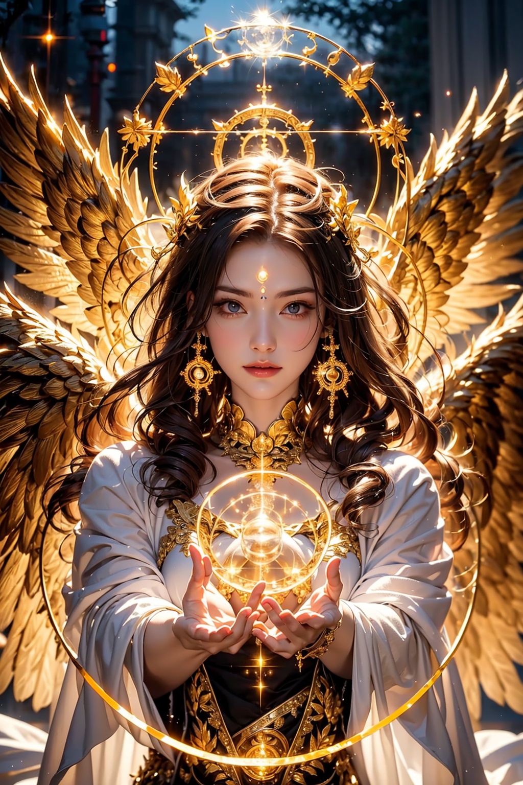 goddess,  holy light ,  crown on Tensor.Art