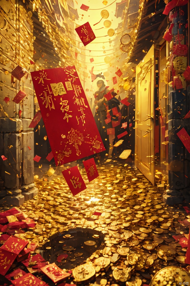 Open the door,Here comes the golden red envelope,Red envelope rain,Red envelope rain