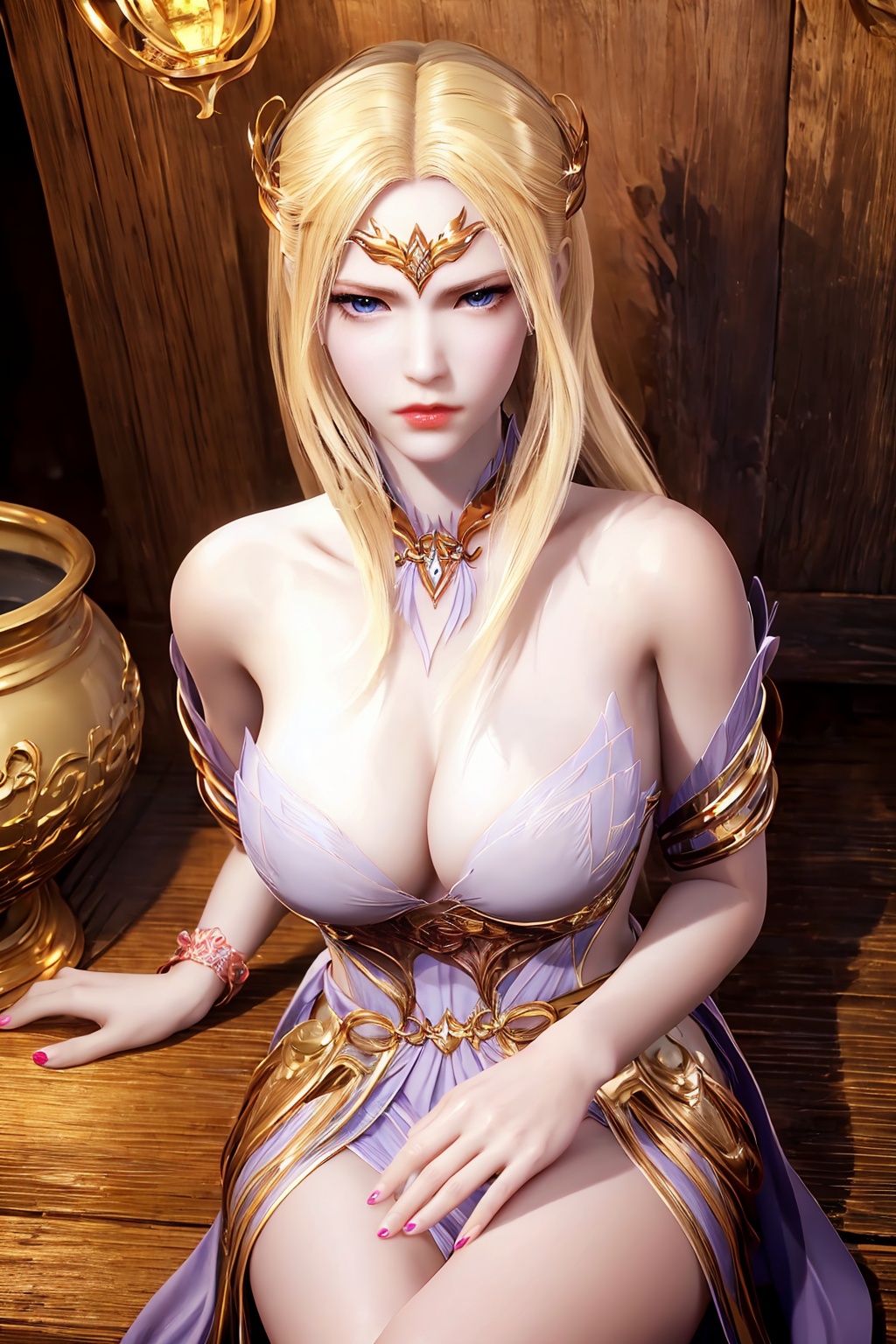 sitting,  dress,  chinese_clothes on Tensor.Art