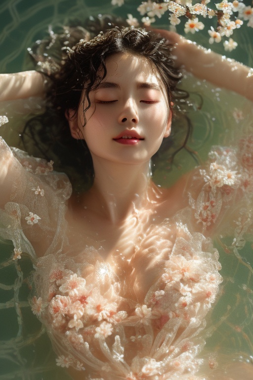 Solo asian girl,  beauty,  nude on Tensor.Art