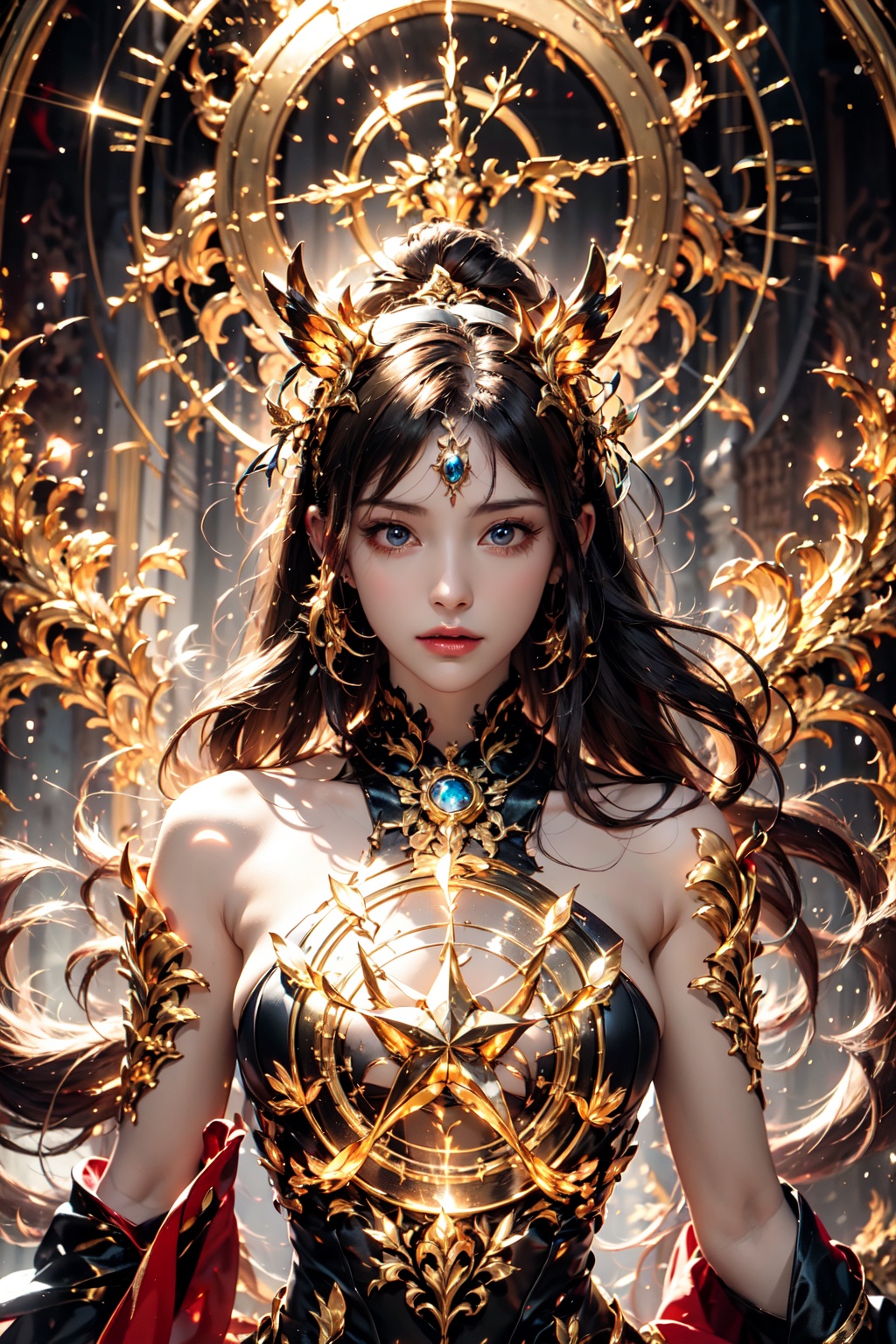 (goddess),  (holy light),  (magic circle) on Tensor.Art