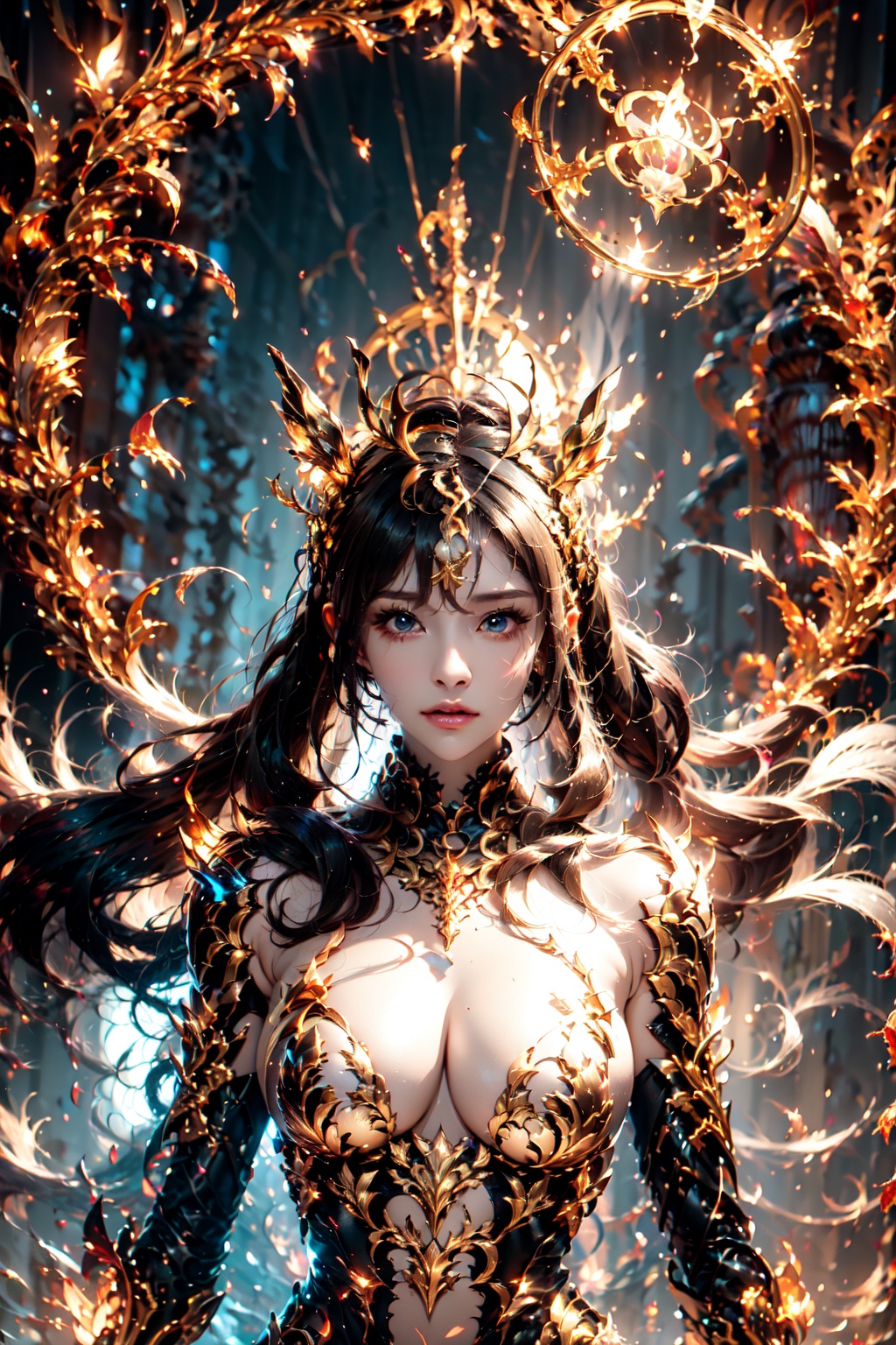 (goddess),  (holy light),  (magic circle) on Tensor.Art