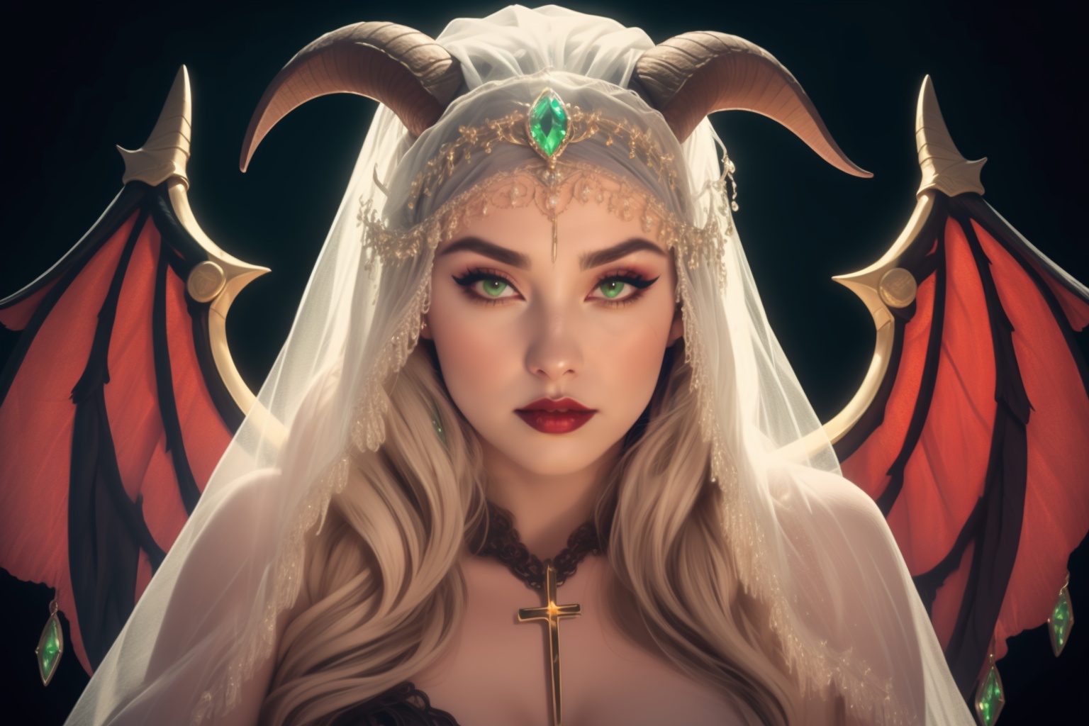 Gothic style 1girl,  solo,  beautiful ***** woman on Tensor.Art