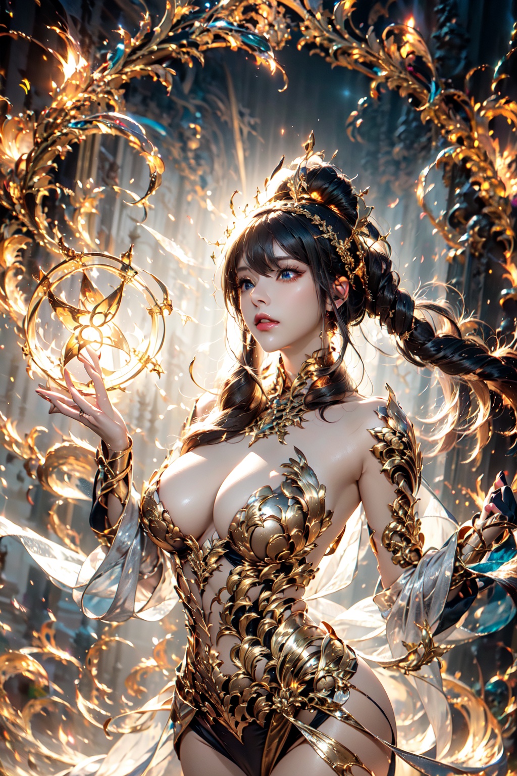 (goddess),  (holy light),  (magic circle) on Tensor.Art