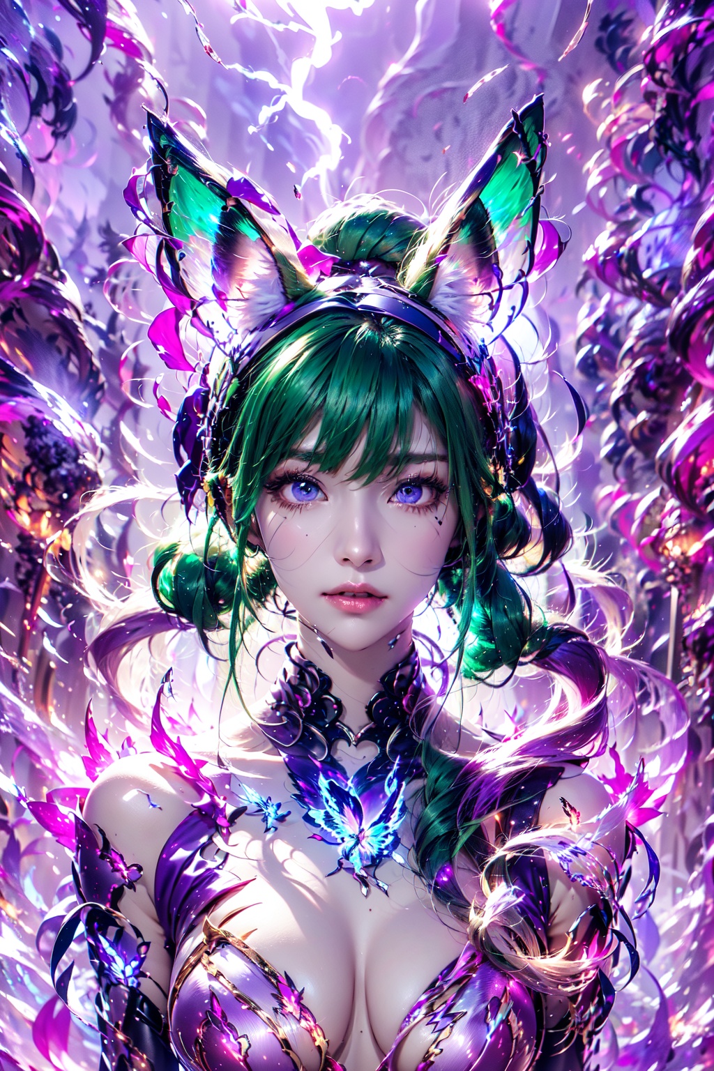 Fujifilm,  ((ice rain)),  ((fox ears)) on Tensor.Art