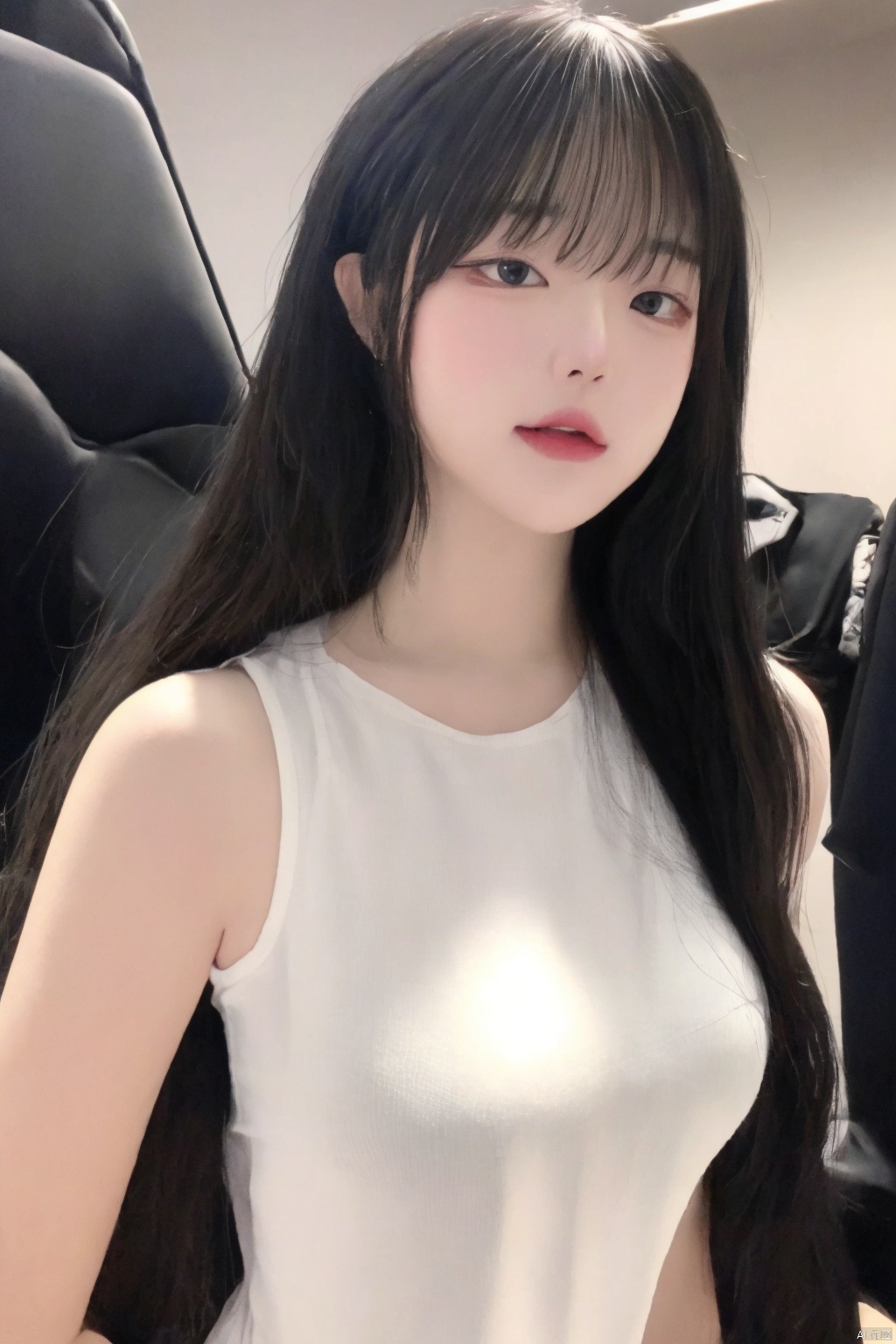 best quality, masterpiece, highres,4k, 1girl, solo, cosplay, long hair, bangs,looking at viewer, (upper body:1.3), 