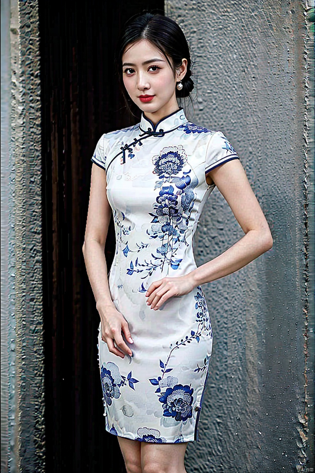1 girl, cheongsam