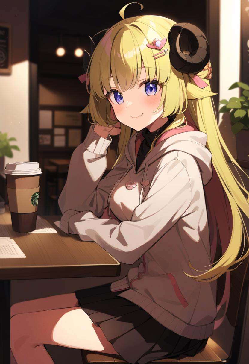 TsunomakiWatame,  long hair,  ahoge on Tensor.Art