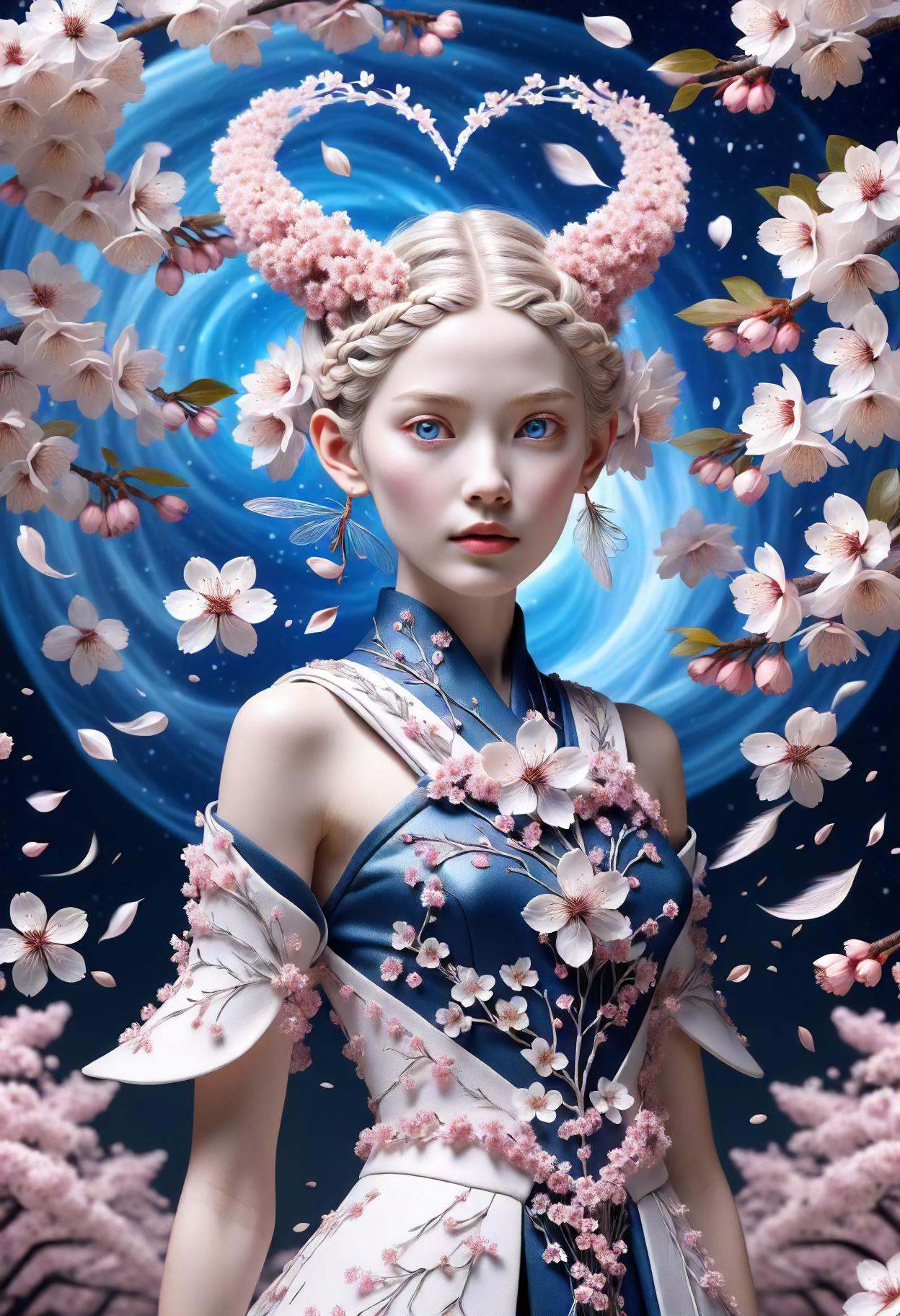 DonMS4kur4XL,  sakura blossoms,  female midlife by DonMischo on Tensor.Art