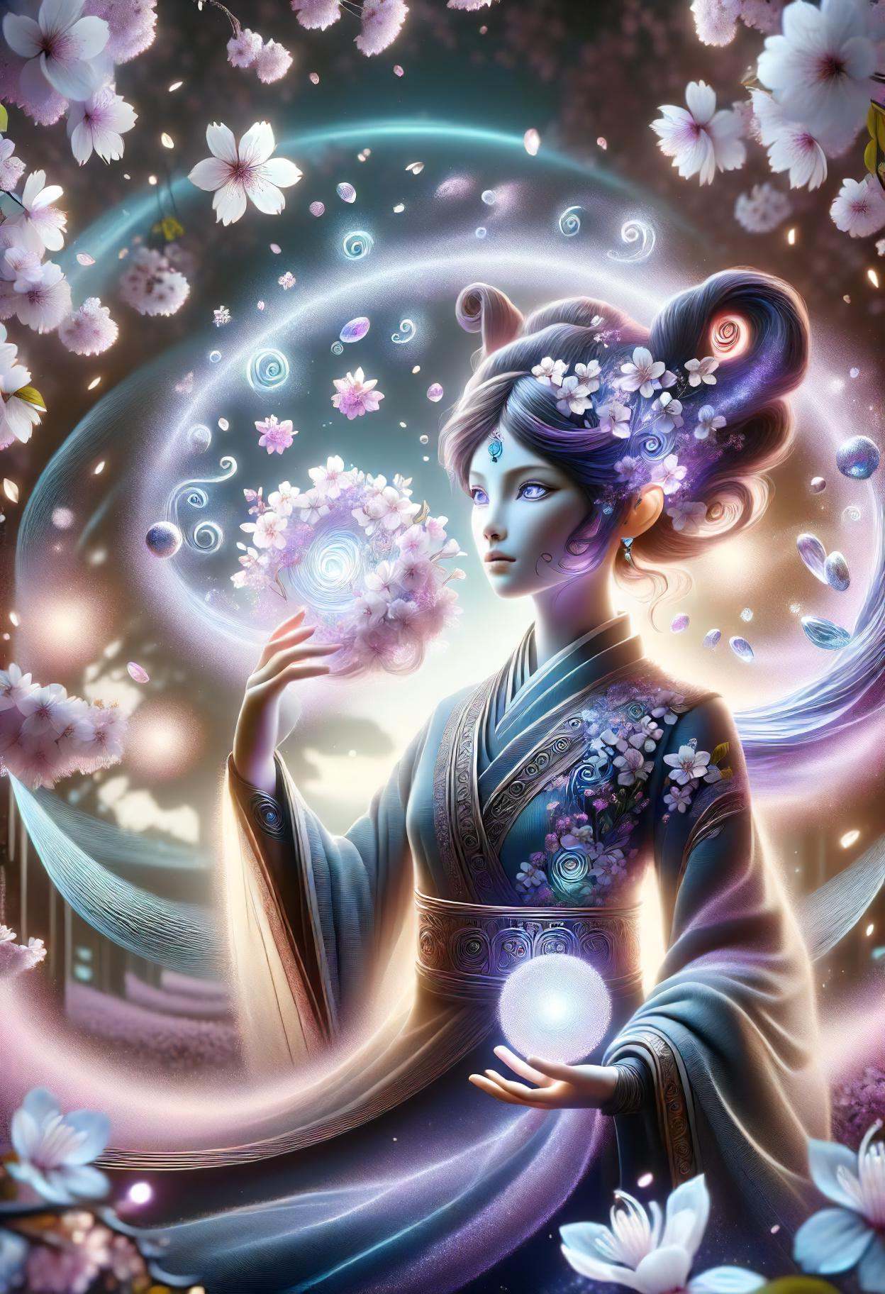 DonMS4kur4XL,  sakura blossoms,  female midlife by DonMischo on Tensor.Art