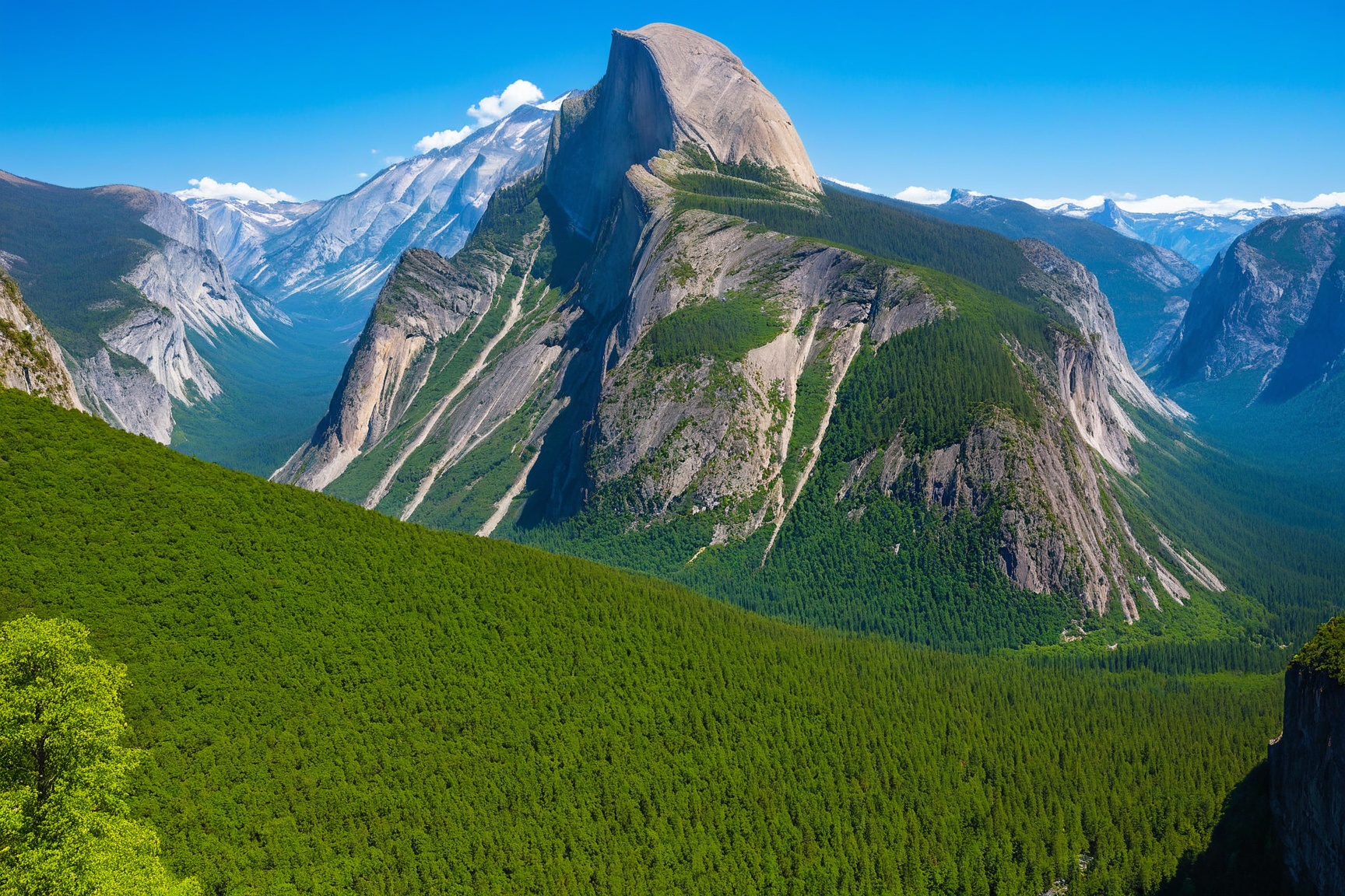 ((Hyper-Realistic)) photo of valley in national park,  valley with mountain and forest,  an impressive rock on top) BREAK...
