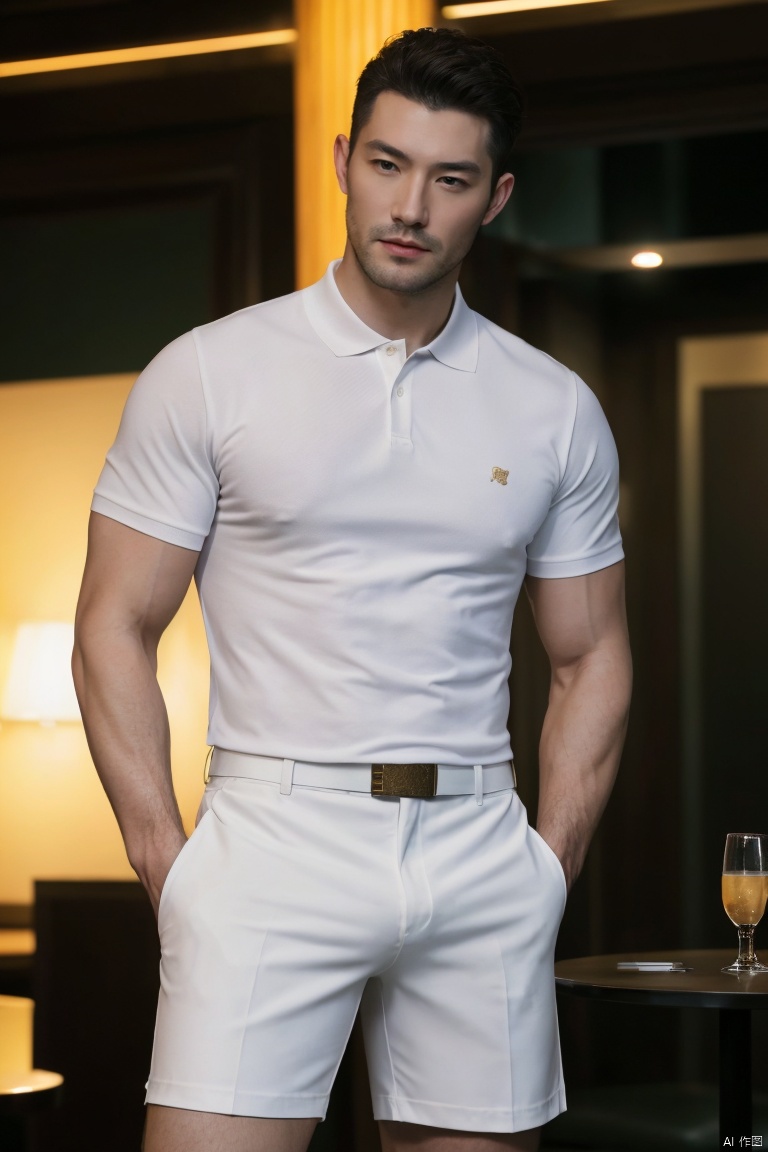 1man,  fashion model,  male focus on Tensor.Art