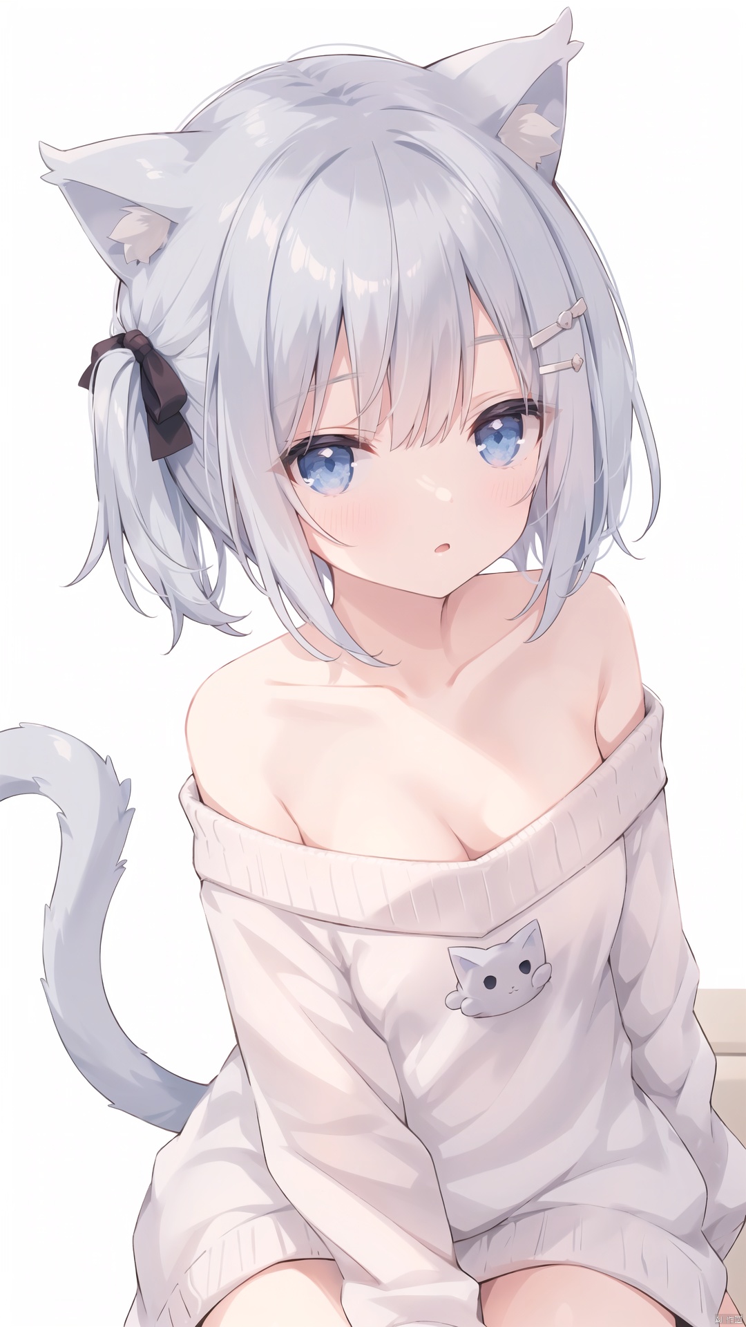 hoshi (snacherubi),  1girl,  off-shoulder sweater on Tensor.Art