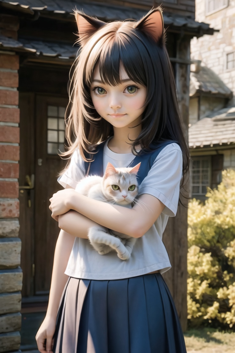 cat girl on Tensor.Art
