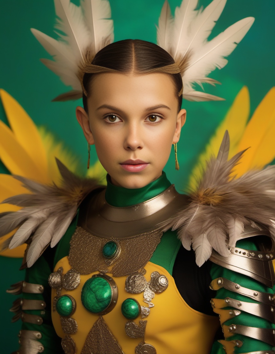 MillieBobbyBrown,  portrait,  intricate details on Tensor.Art
