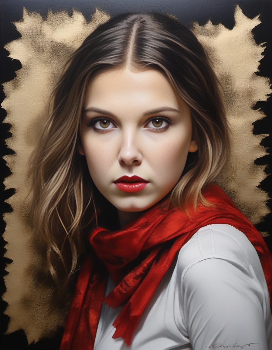 MillieBobbyBrown,  breathtaking portrait of a gorgeous girl,  sultry on Tensor.Art
