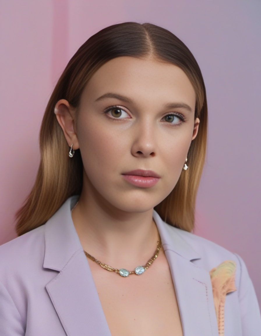 MillieBobbyBrown,  portrait,  close up of a thicc humanoid on Tensor.Art